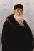 Ilya Repin Portrait of Vladimir Vasilievich Stasov, Russian art historian and music critic oil painting